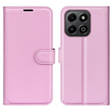 EIDERWOOD Honor X6b Faux Leather Flip Case with Cardholder & Stand Function - Pink