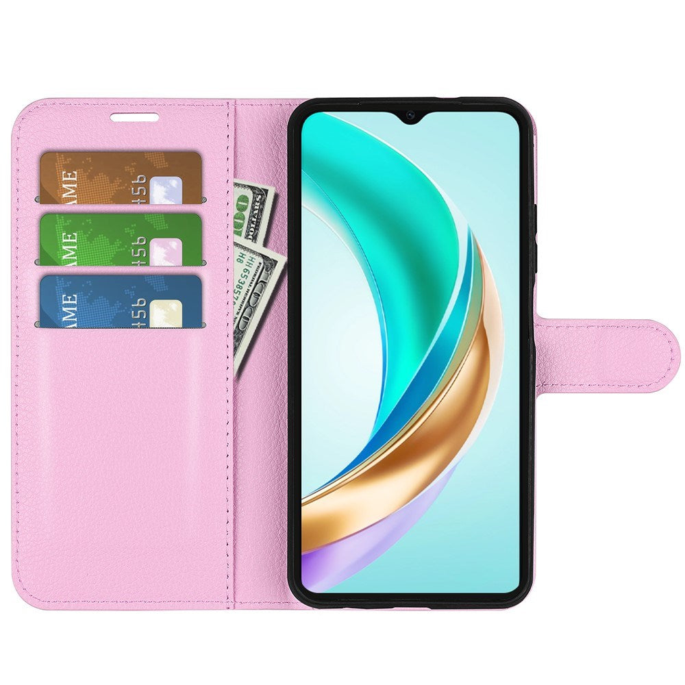 EIDERWOOD Honor X6b Faux Leather Flip Case with Cardholder & Stand Function - Pink