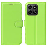 EIDERWOOD Honor X6b Faux Leather Flip Case with Cardholder & Stand Function - Green