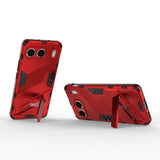 EIDERWOOD OnePlus Nord 4 (5G) Hybrid Tough Case with Kickstand - Red