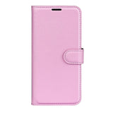 EIDERWOOD Xiaomi 14T Litchi Leather Wallet Case - Pink