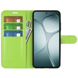 EIDERWOOD Xiaomi 14T Litchi Leather Wallet Case - Green