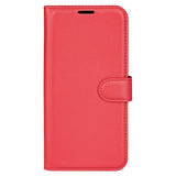 EIDERWOOD Xiaomi 14T Pro Litchi Leather Wallet Case - Red