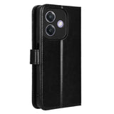 EIDERWOOD Oppo A60 / A40M / A40 Faux Leather Flip Case with Strap - Black