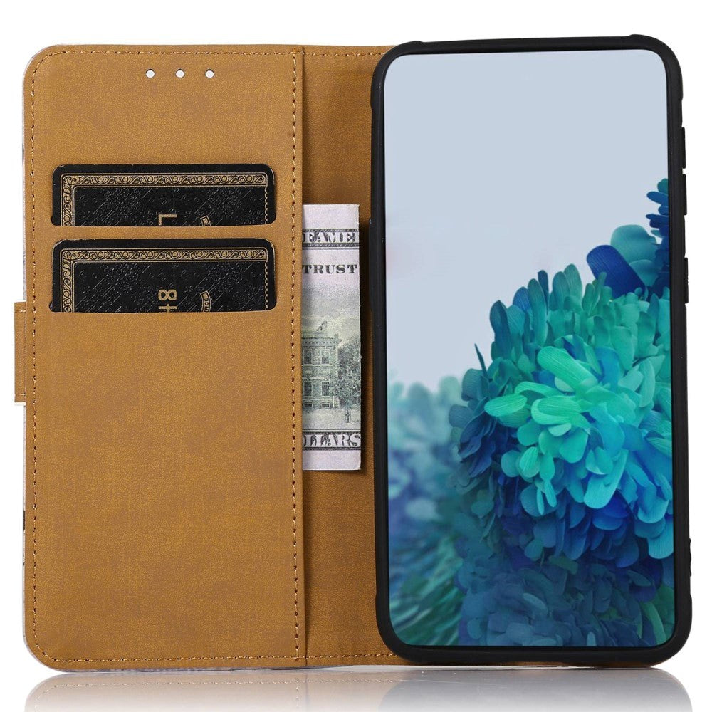 Sony Xperia 5 IV Leather Flip Wallet - Blue Tree