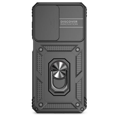 EIDERWOOD Samsung Galaxy A16 (4G/5G) Tough Case w. Magnetic Kickstand & Cam Slider - Black