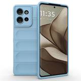 Eiderwood Motorola Edge 50 Case, Shockproof Soft Plastic Rugged Back Cover - Babyblue