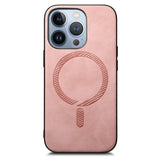 iPhone 16 Pro Leatherette Case - MagSafe Compatible - Pink