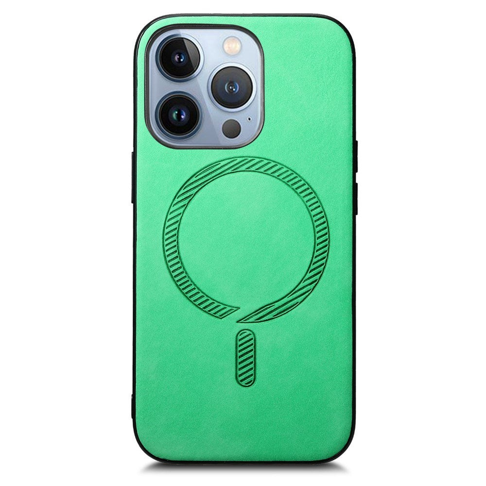 iPhone 16 Pro Leatherette Case - MagSafe Compatible - Green