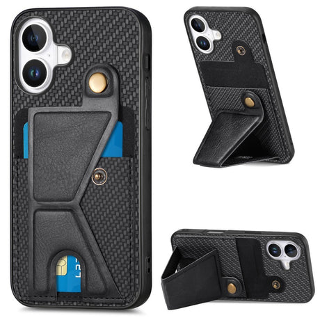 EIDERWOOD iPhone 16 Plus K-Shaped Hybrid Case - Black