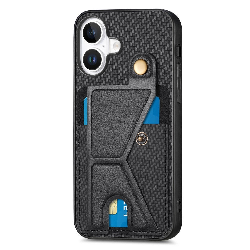 EIDERWOOD iPhone 16 Plus K-Shaped Hybrid Case - Black