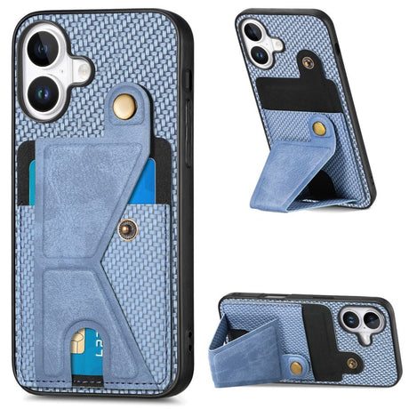 EIDERWOOD iPhone 16 Plus K-Shaped Hybrid Case - Blue