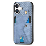 EIDERWOOD iPhone 16 Plus K-Shaped Hybrid Case - Blue