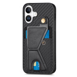 EIDERWOOD iPhone 16 K-Shaped Hybrid Case - Black