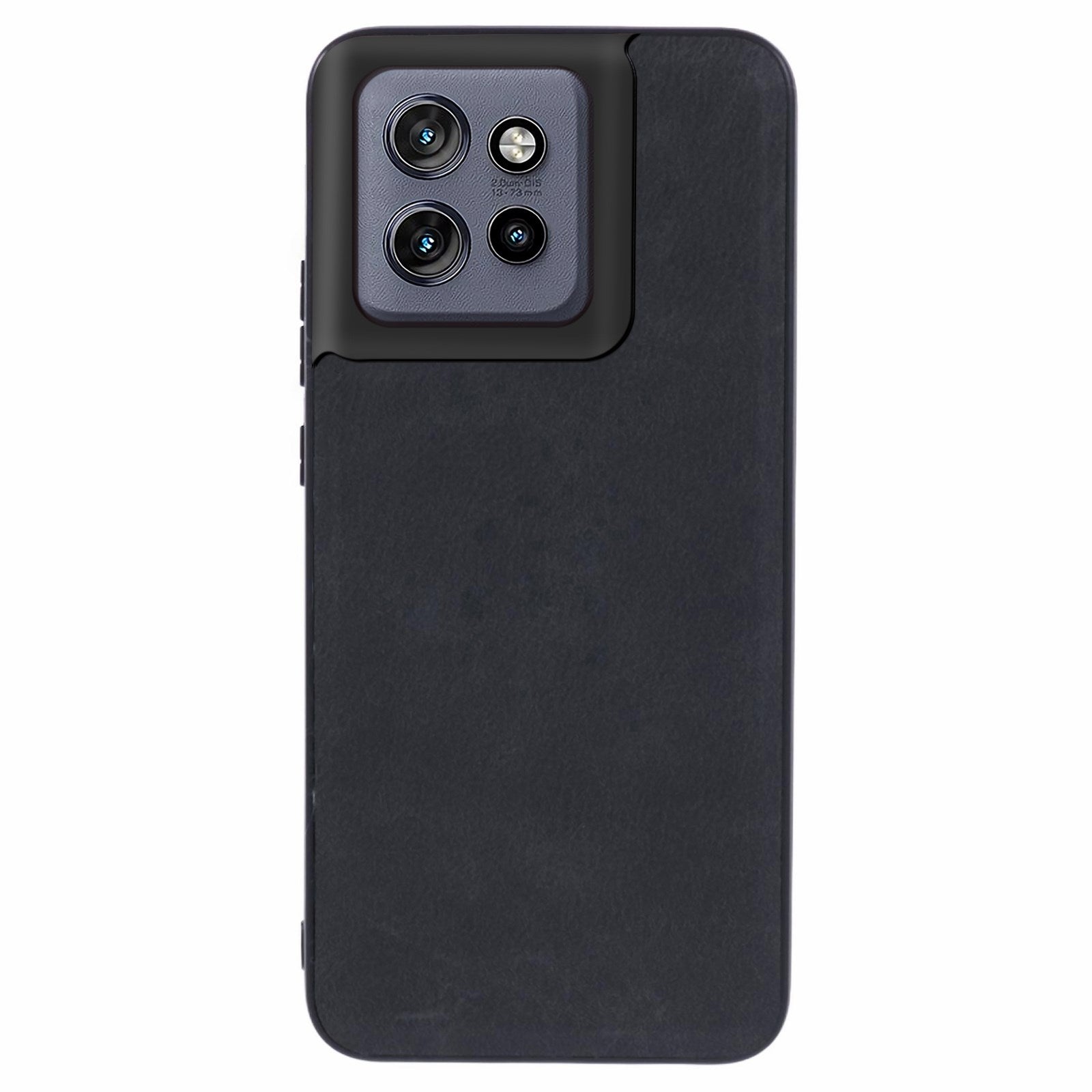 EIDERWOOD Motorola Edge 50 Neo Faux Leather Back Case - Black