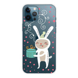 EIDERWOOD iPhone 16 Pro Max Flexible Plastic Christmas Case - Christmas Rabbit with Present