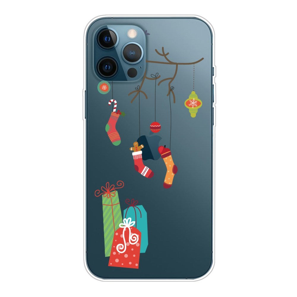 EIDERWOOD iPhone 16 Pro Max Flexible Plastic Christmas Case - Christmas Socks & Christmas Gifts