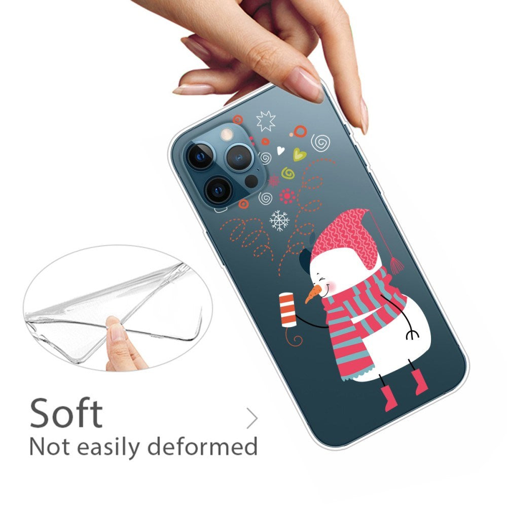 EIDERWOOD iPhone 16 Pro Max Flexible Plastic Christmas Case - Festive Snowman