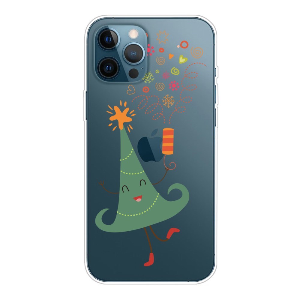 EIDERWOOD iPhone 16 Pro Flexible Plastic Christmas Case - Dancing Christmas Tree