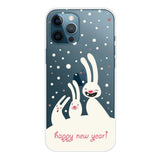 EIDERWOOD iPhone 16 Pro Flexible Plastic Christmas Case - Rabbits