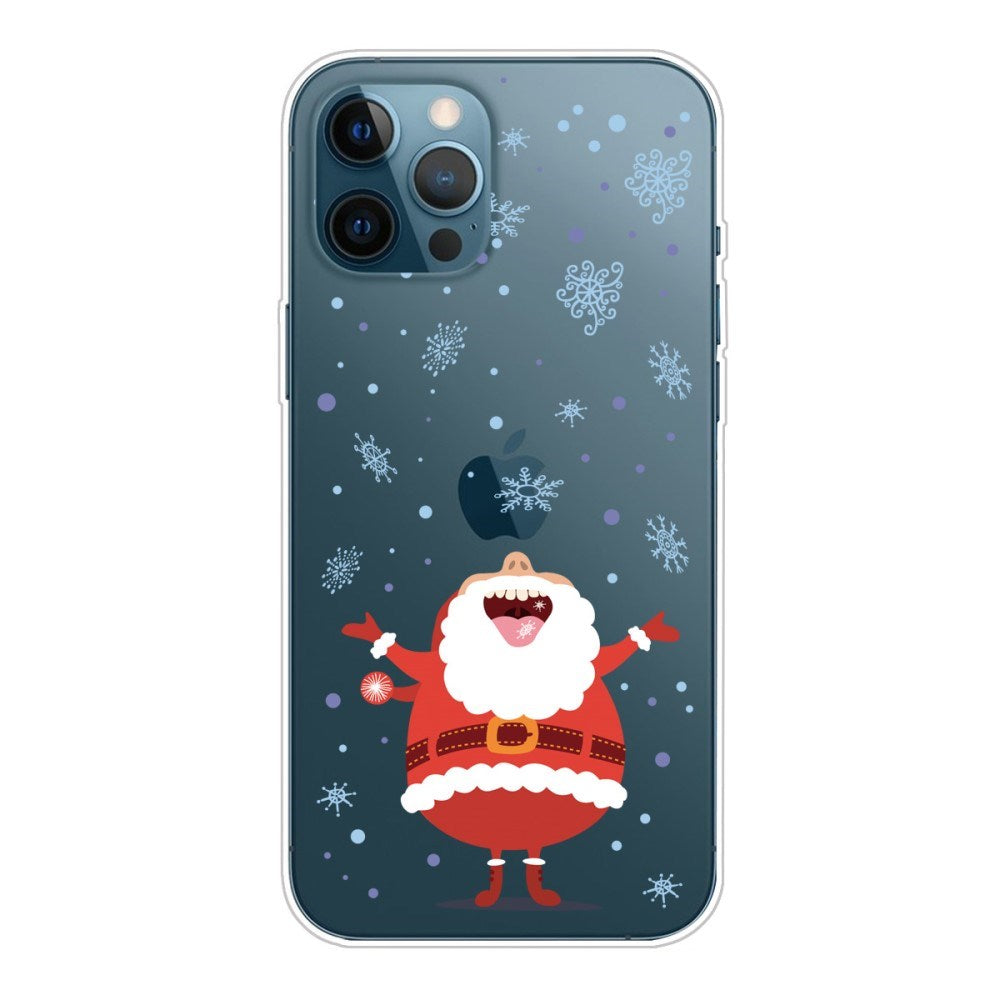 EIDERWOOD iPhone 16 Pro Flexible Plastic Christmas Case - Santa Claus & Snowflake