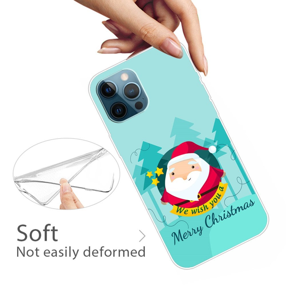 EIDERWOOD iPhone 16 Pro Max Flexible Plastic Christmas Case - Cartoon Santa Claus