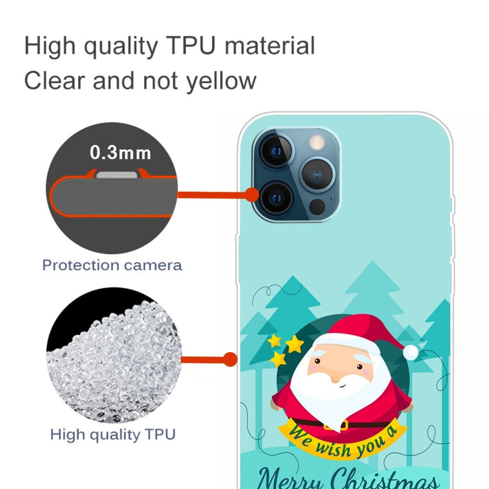 EIDERWOOD iPhone 16 Pro Max Flexible Plastic Christmas Case - Cartoon Santa Claus