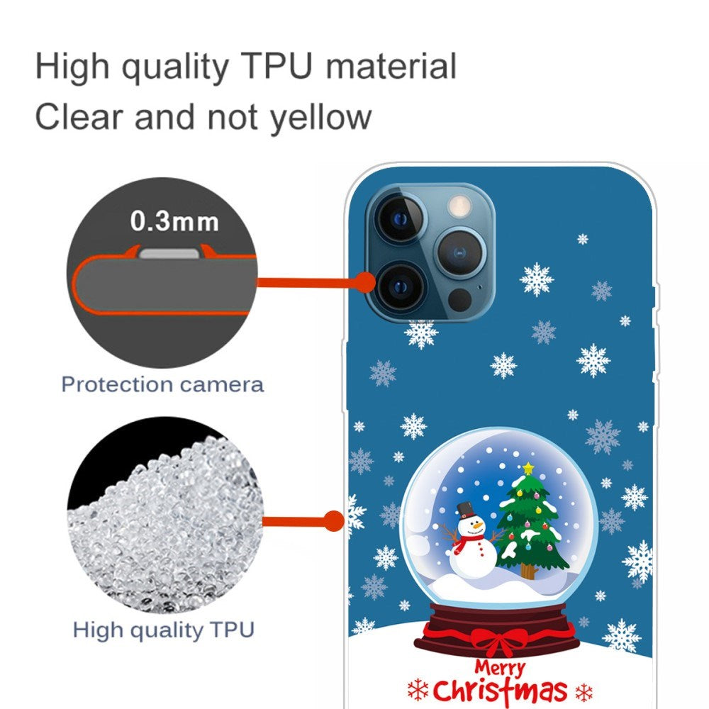 EIDERWOOD iPhone 16 Pro Max Flexible Plastic Christmas Case - Snow Globe