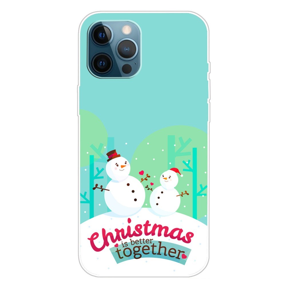 EIDERWOOD iPhone 16 Pro Flexible Plastic Christmas Case - Snowmen