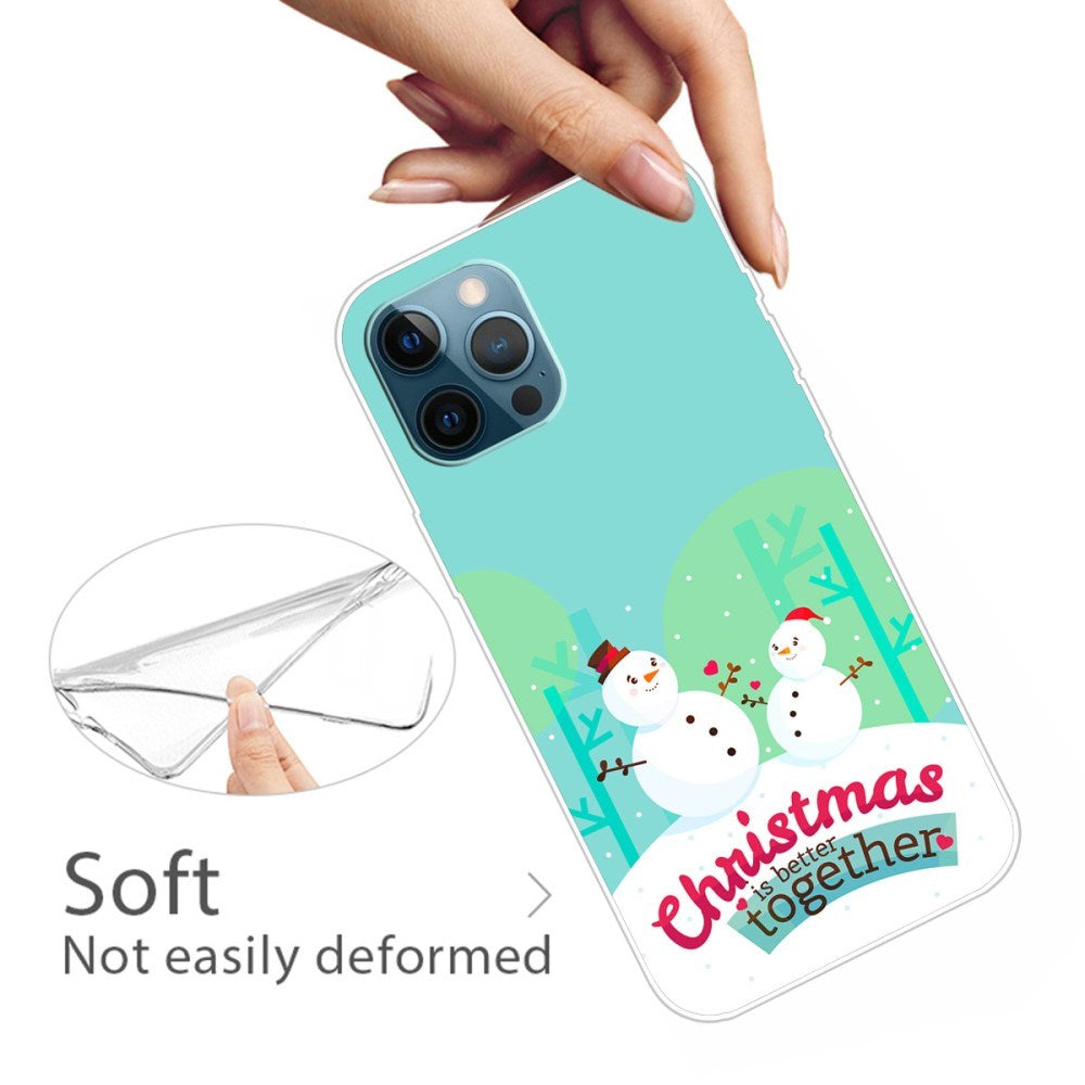 EIDERWOOD iPhone 16 Pro Max Flexible Plastic Christmas Case - Snowmen