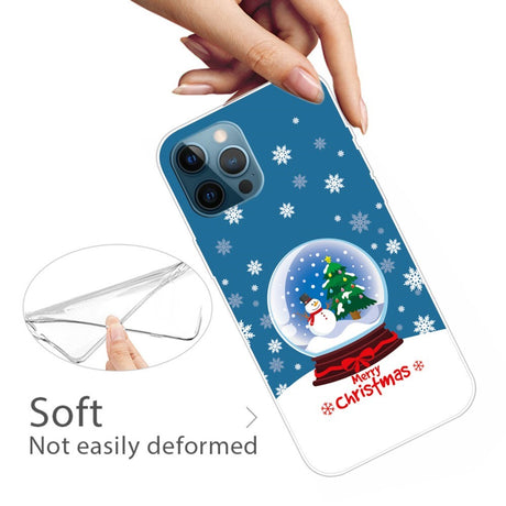 EIDERWOOD iPhone 16 Pro Flexible Plastic Christmas Case - Merry Christmas - Snow Globe