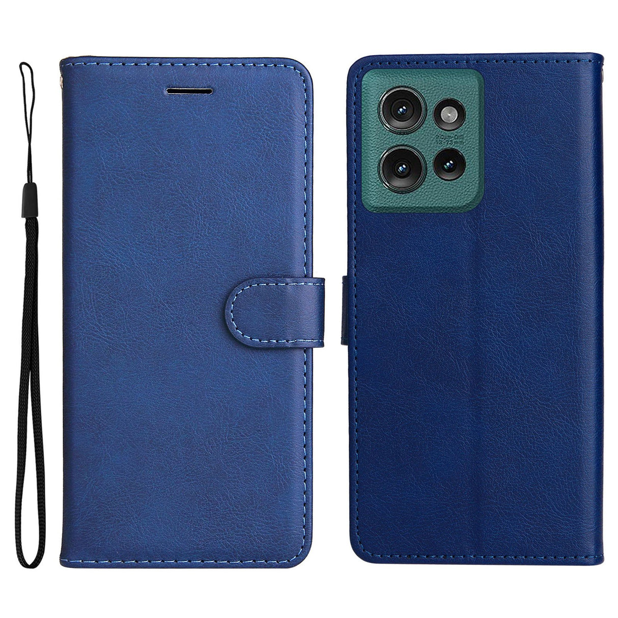 Motorola Edge 50 Wallet Flip Case in Leather with Wallet - Blue