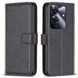 Realme Note 60 / 60x (4G) / C63 (4G) / C61 (4G) Faux Leather Case with Stand Function & Card Holder - Black