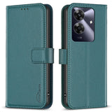 Realme Note 60 / 60x (4G) / C63 (4G) / C61 (4G) Faux Leather Case with Stand Function & Card Holder - Green