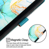 EIDERWOOD OnePlus Nord 4 (5G) Faux Leather Case with Wallet and Strap - Blue Marble