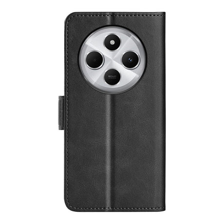 EIDERWOOD Xiaomi Redmi 14C / Poco C75 Faux Leather Flip Case with Cardholder & Stand Function - Black