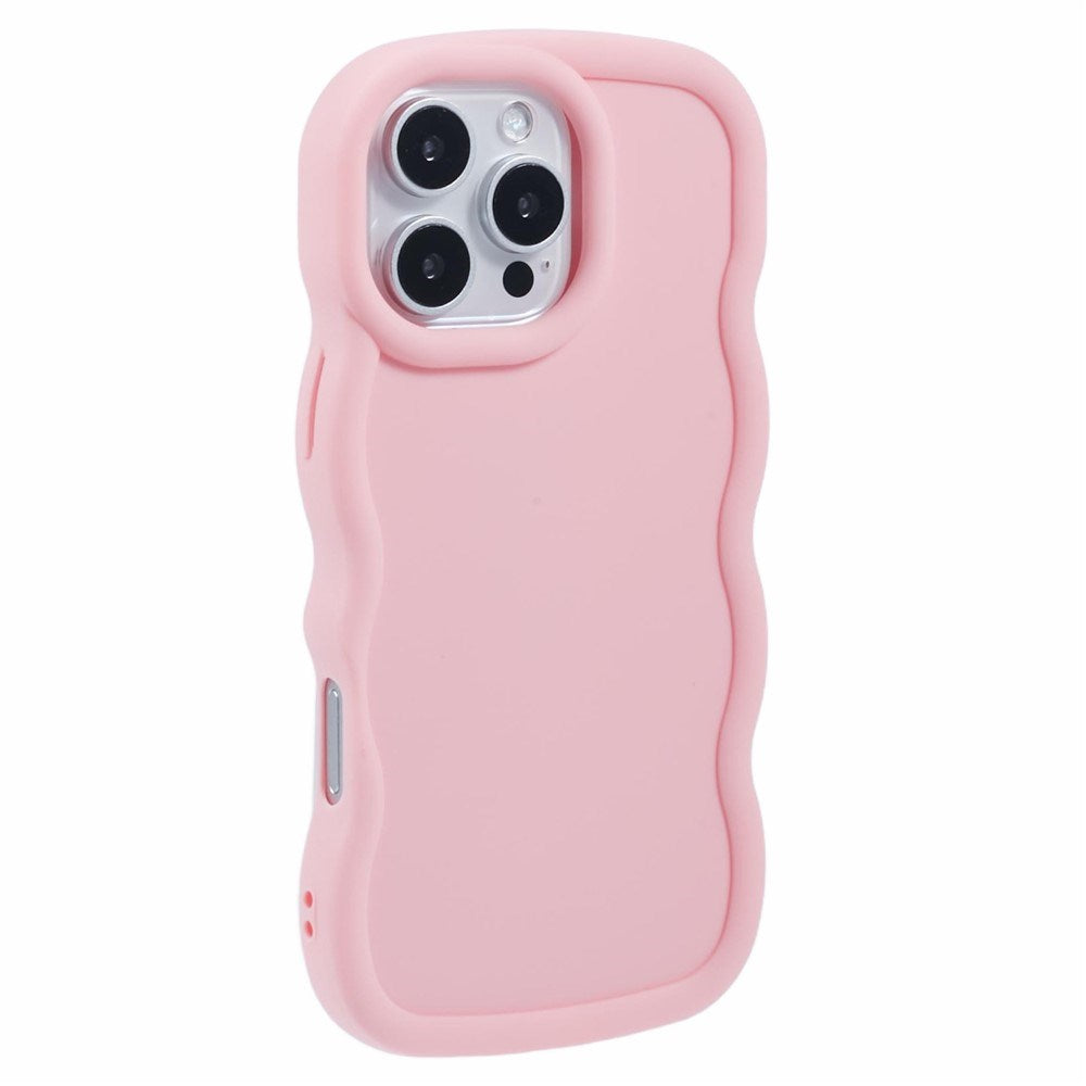 iPhone 16 Pro EIDERWOOD Flexible Plastic Wavy Case - Light Pink