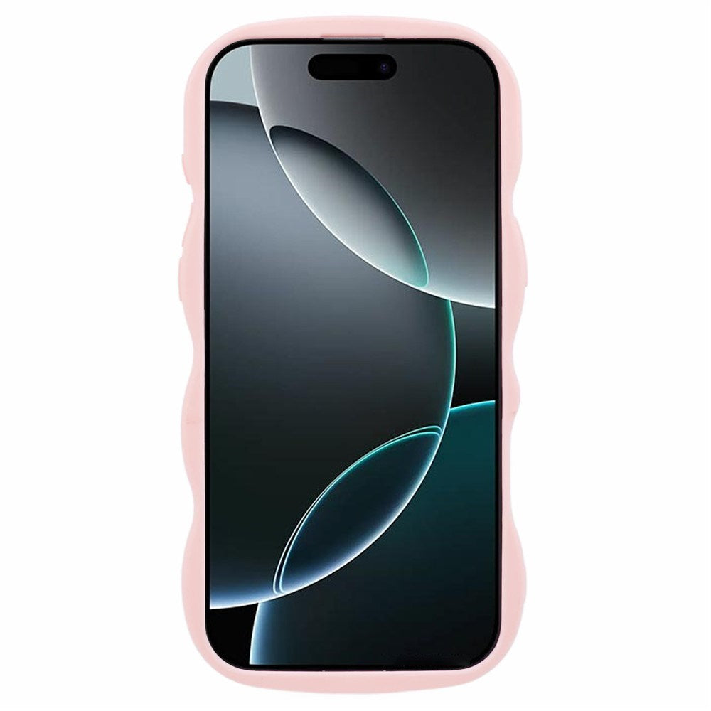 iPhone 16 Pro EIDERWOOD Flexible Plastic Wavy Case - Light Pink