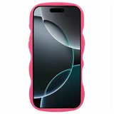 iPhone 16 Pro EIDERWOOD Flexible Plastic Wavy Case - Pink
