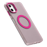 EIDERWOOD Samsung Galaxy A06 Hybrid Plastic Case - MagSafe Compatible - Transparent / Pink