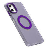 EIDERWOOD Samsung Galaxy A06 Hybrid Plastic Case - MagSafe Compatible - Transparent / Purple