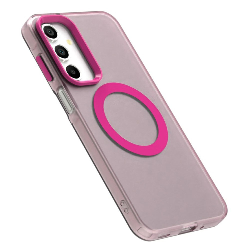 EIDERWOOD Samsung Galaxy A16 (4G/5G) Hybrid Plastic Case - MagSafe Compatible - Transparent / Pink