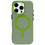 EIDERWOOD iPhone 16 Pro Hybrid Plastic Case - MagSafe Compatible - Transparent / Green