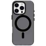 EIDERWOOD iPhone 16 Pro Max Hybrid Plastic Case - MagSafe Compatible - Transparent / Black