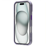 EIDERWOOD iPhone 16 Hybrid Plastic Case - MagSafe Compatible - Transparent / Purple