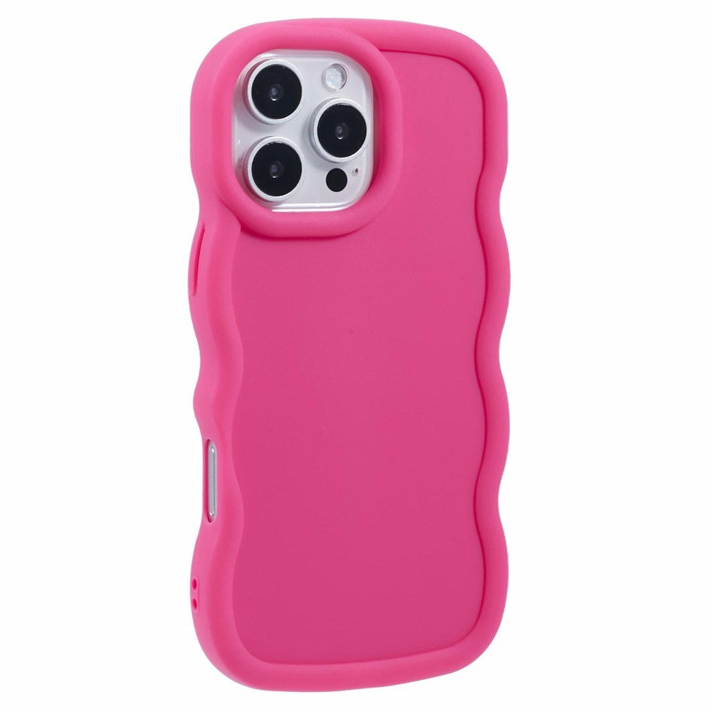 iPhone 16 Pro Max EIDERWOOD Flexible Plastic Wavy Case - Pink