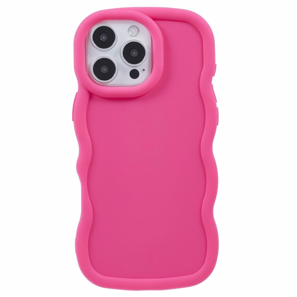 iPhone 16 Pro Max EIDERWOOD Flexible Plastic Wavy Case - Pink