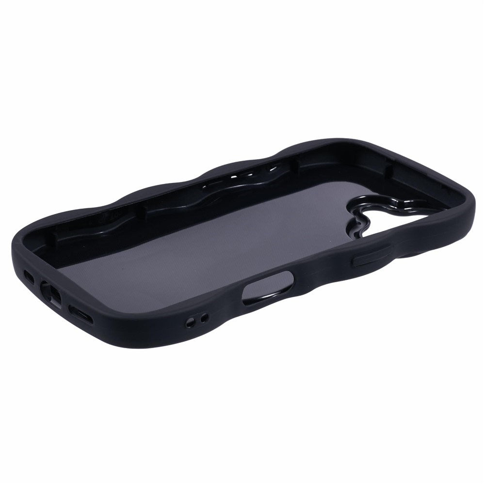iPhone 16 Plus EIDERWOOD Flexible Plastic Wavy Case - Black