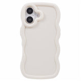 iPhone 16 Plus EIDERWOOD Flexible Plastic Wavy Case - White