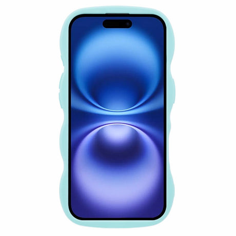 iPhone 16 Plus EIDERWOOD Flexible Plastic Wavy Case - Blue